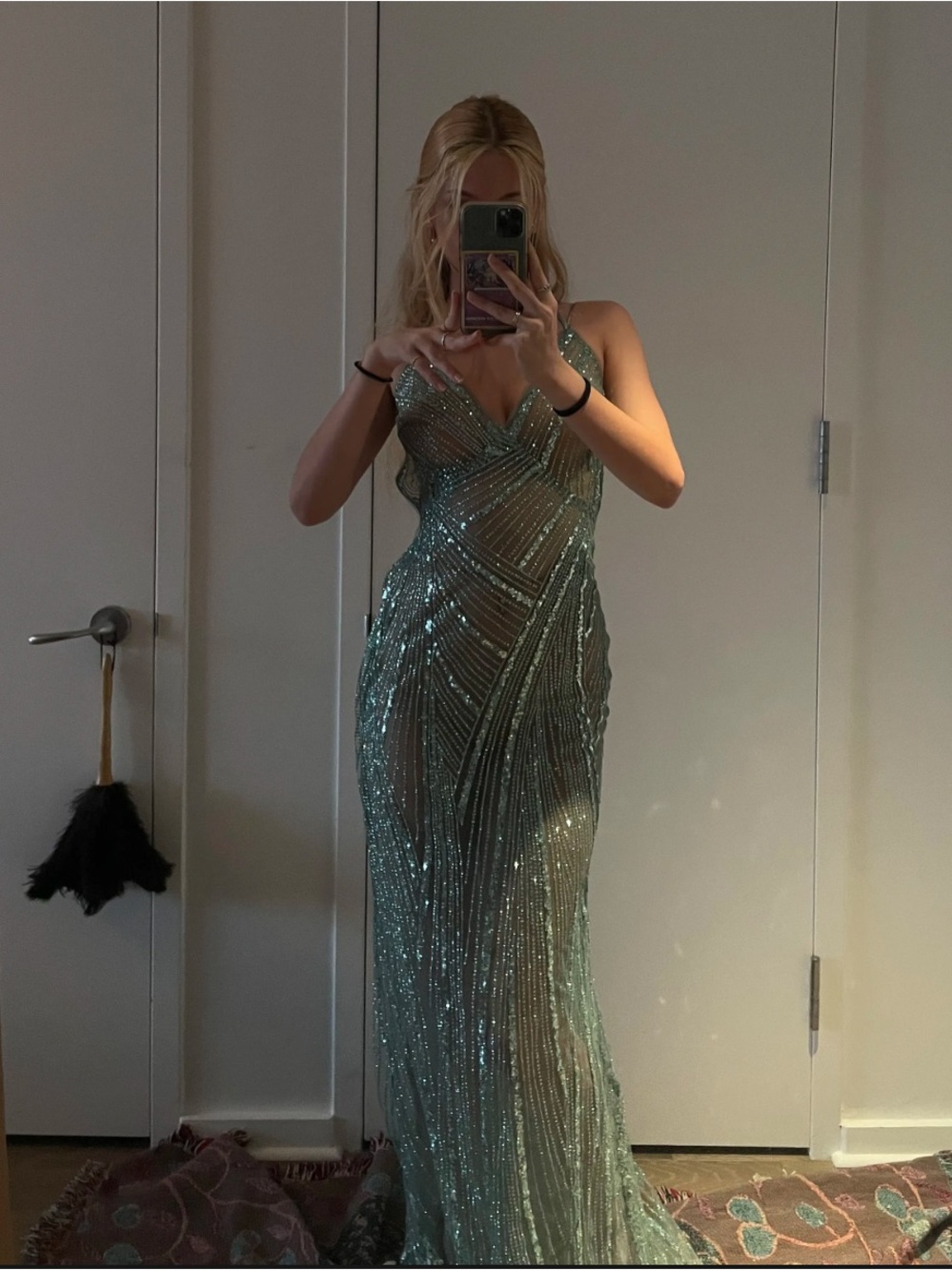 Glitter Sheer Maxi dress